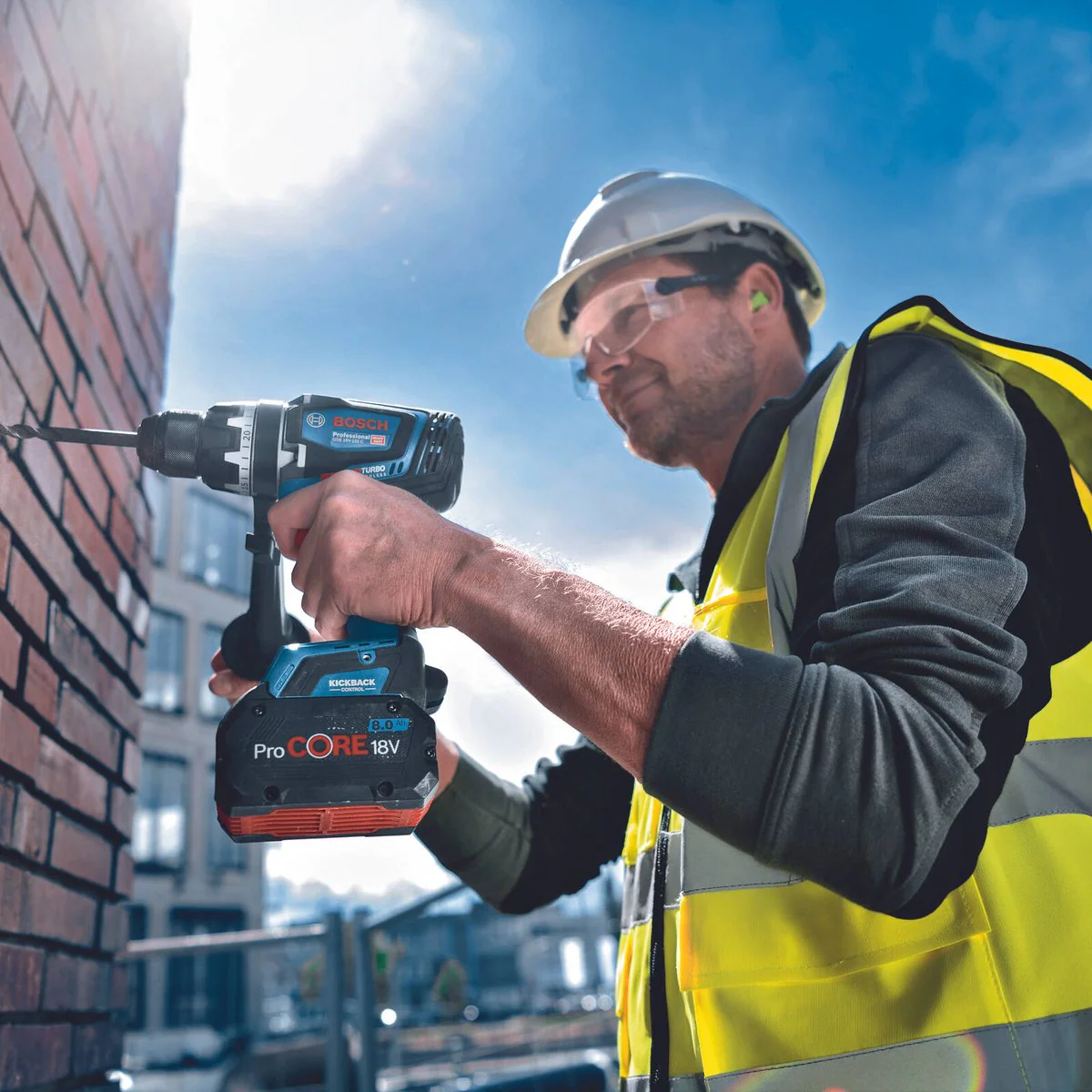 Bosch 18V Professional Brushless Hammer Drill Skin Only - 150 Nm Torque - Durable Metal Gearbox - Image 2