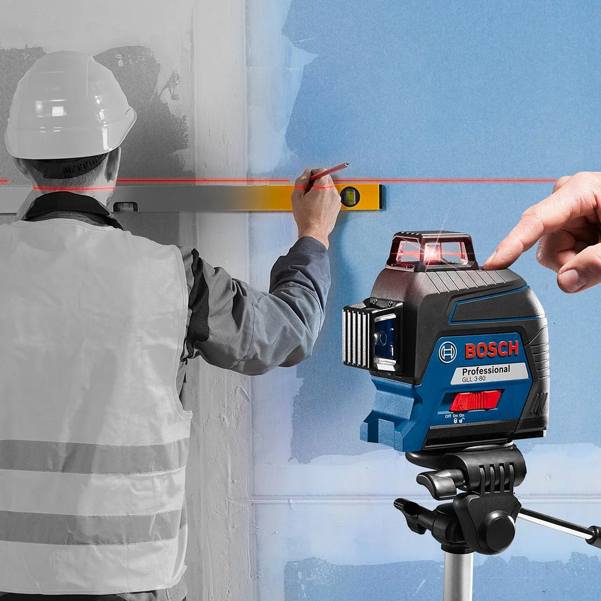 Bosch Line Laser - 3 x 360° - Plastic - Self-Levelling - Image 3
