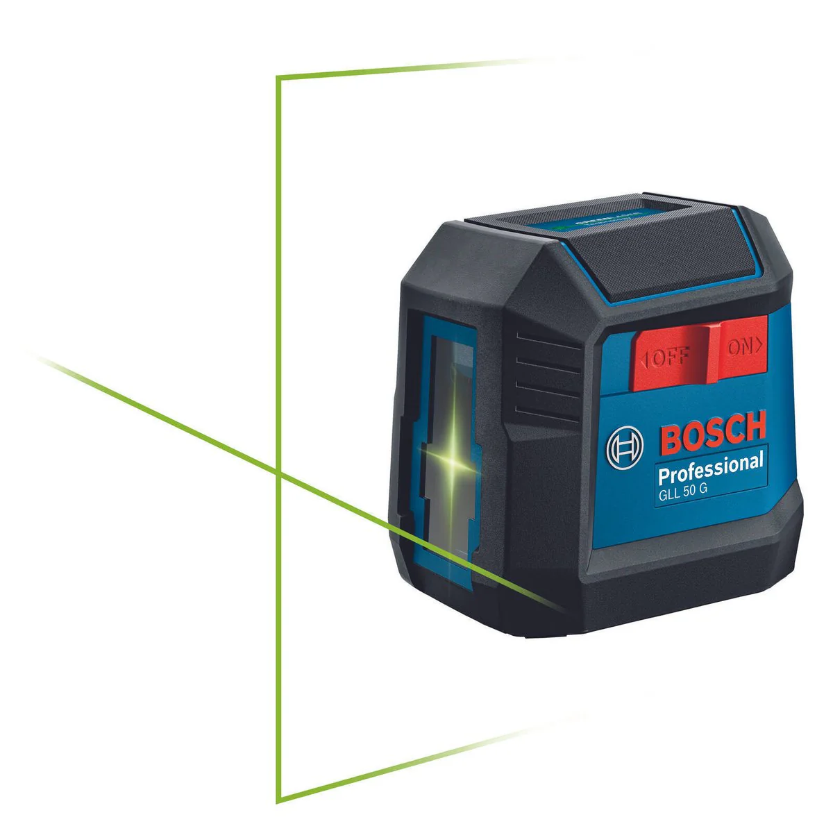 Bosch Professional Green Crossline Laser 06010653K0 - Compact - 110mm x 84mm x 195mm - Green Laser Technology - IP 55 Rated