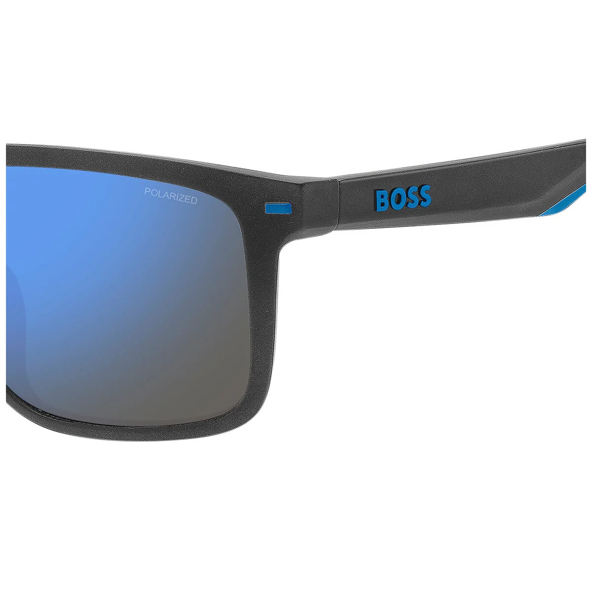 BOSS 1542/F/S 59mm Polarised Sunglasses Matte Grey Black Eco Polyamide - Image 4