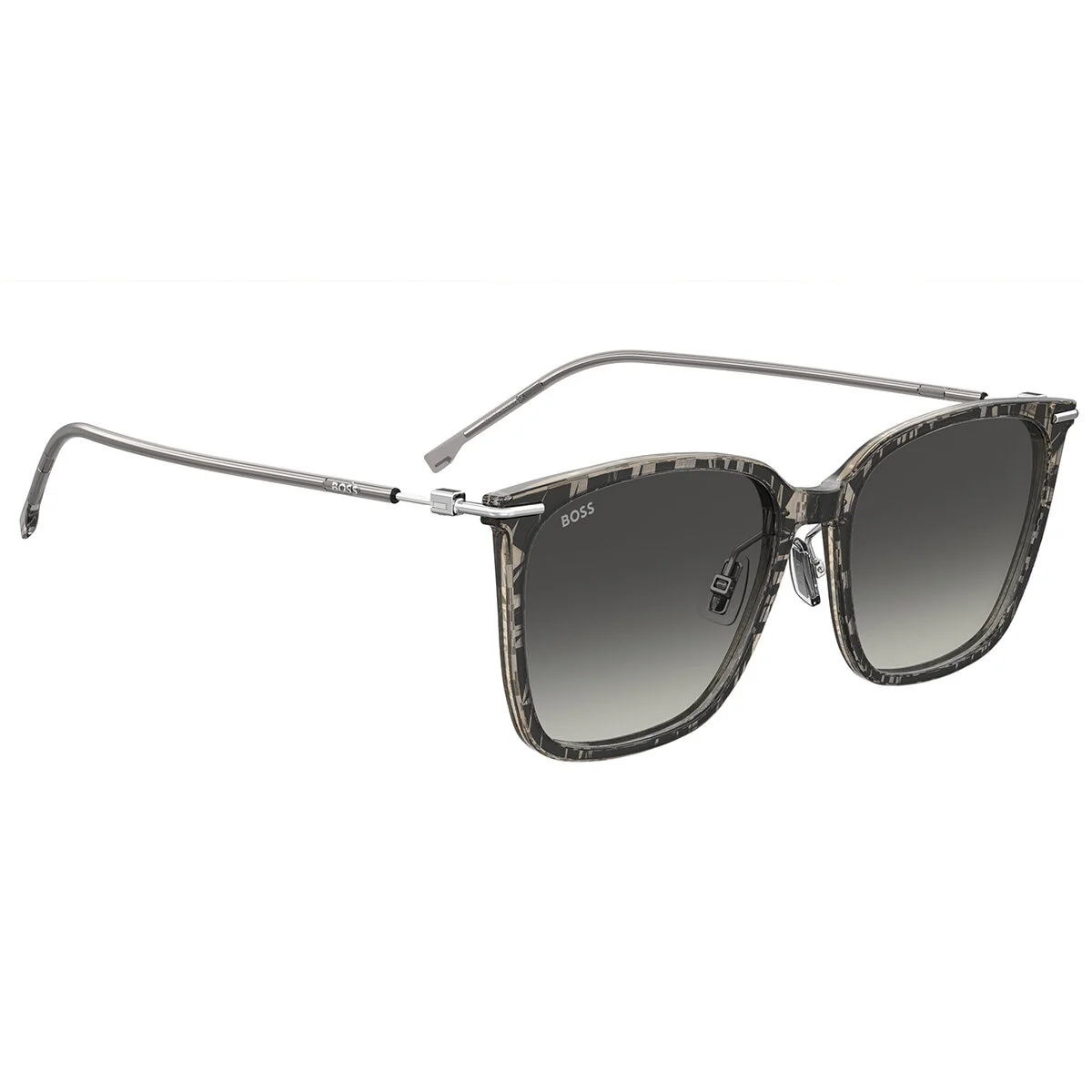 Hugo Boss Stylish Square Polarised Sunglasses 1689/F/SK Grey Acetate - Image 3