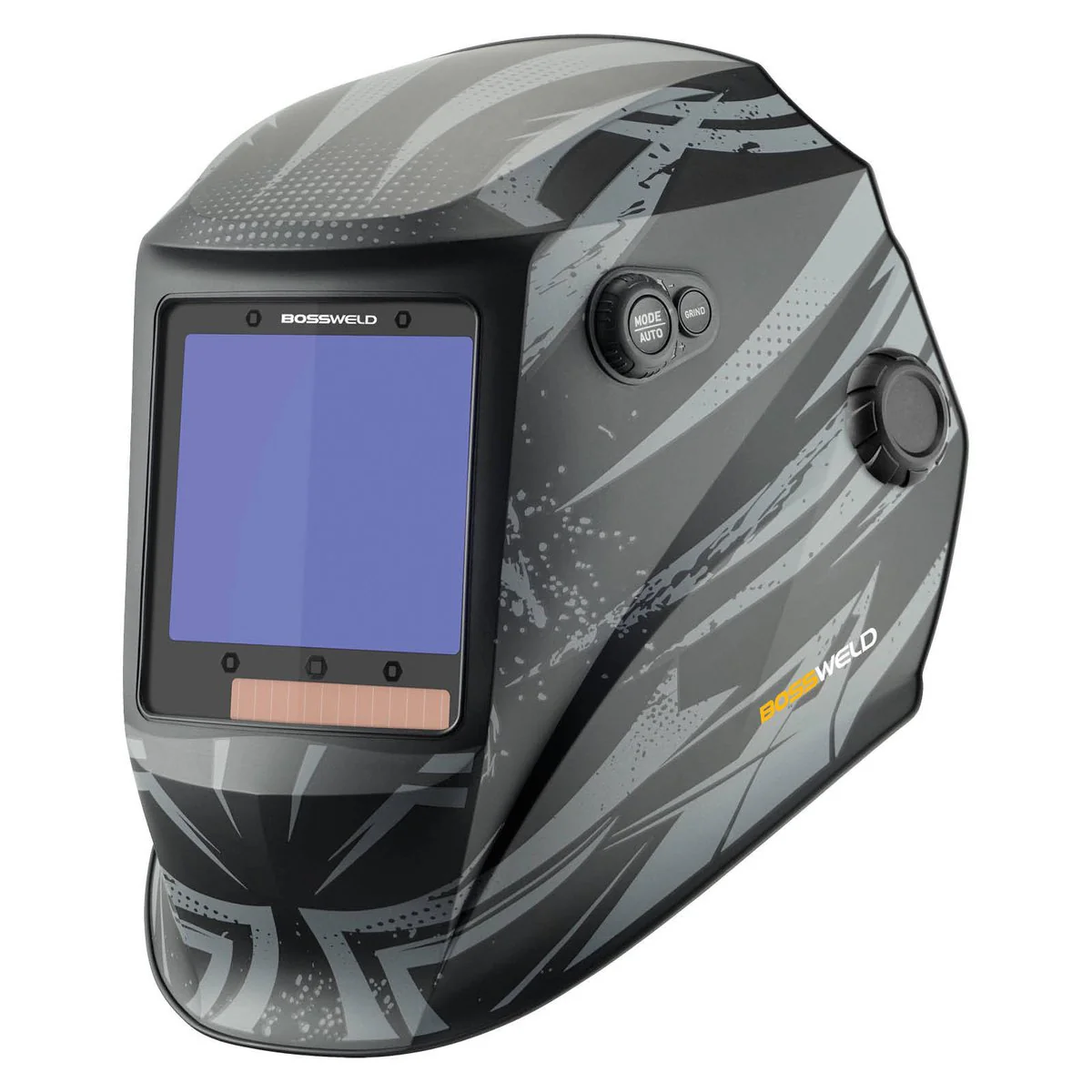 Bossweld Firestorm Welding Helmet - Variable Shade 4-8 / 9-13 - 100 x 93mm Viewing Area - Lightweight & Durable