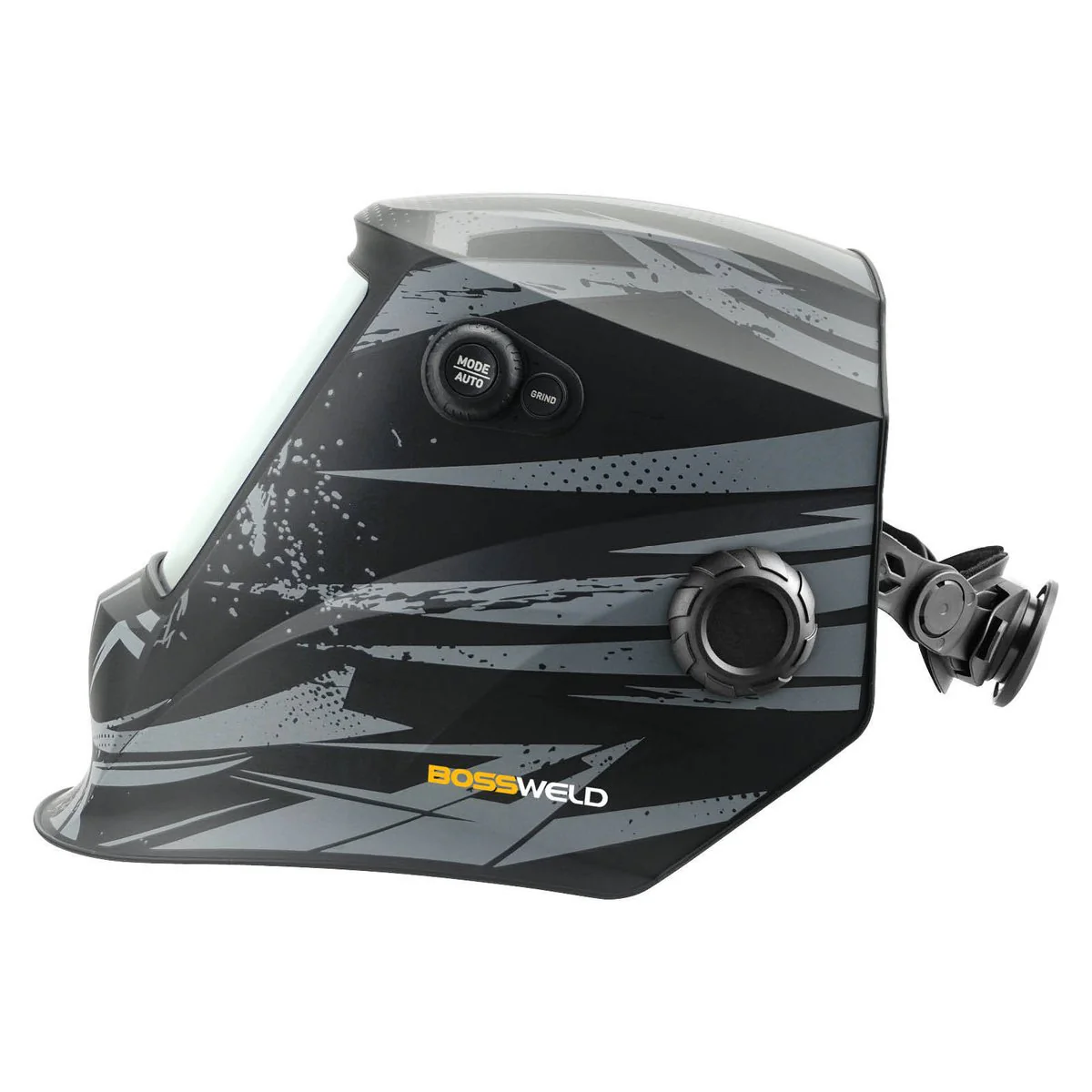 Bossweld Firestorm Welding Helmet - Variable Shade 4-8 / 9-13 - 100 x 93mm Viewing Area - Lightweight & Durable - Image 3