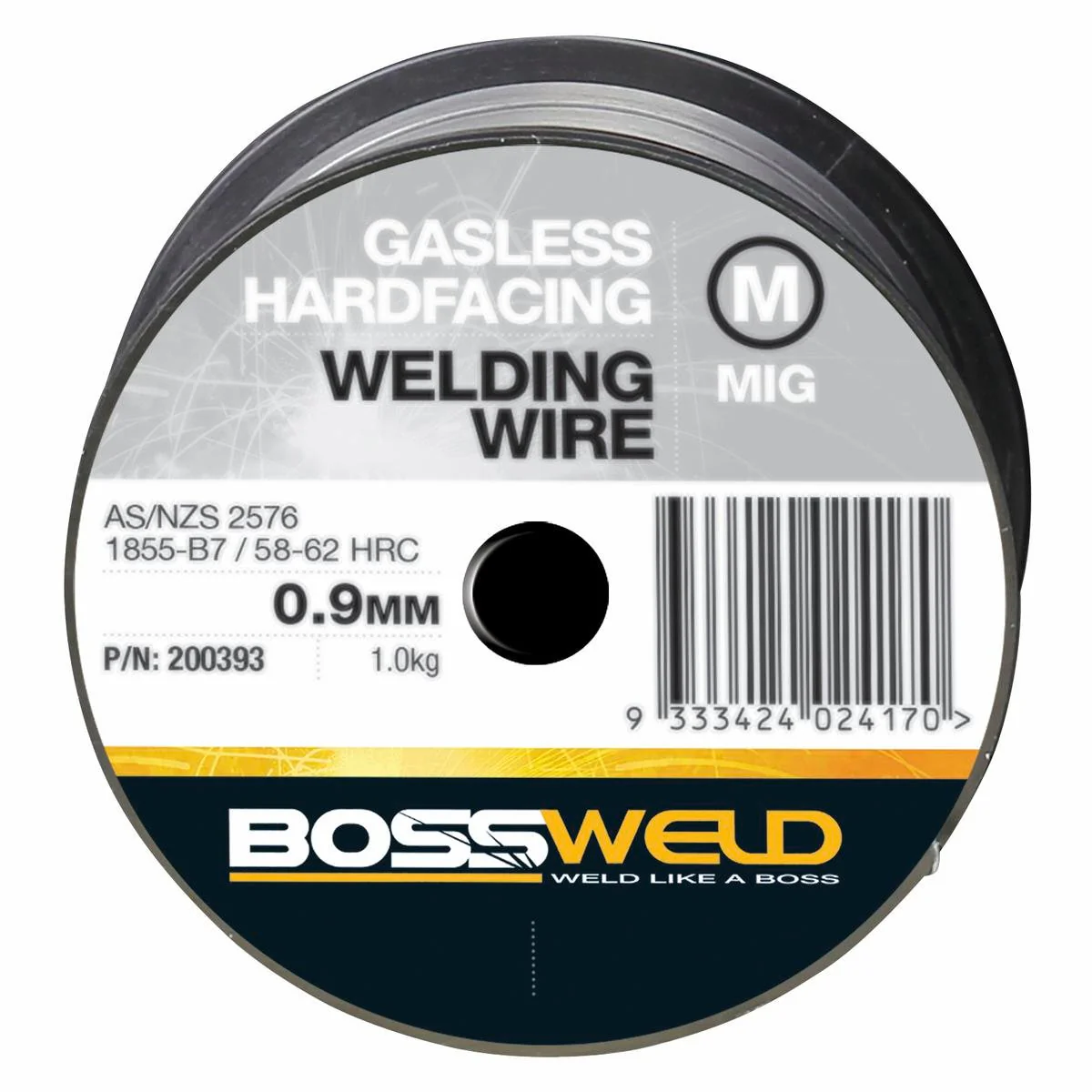 Bossweld Hardfacing MIG Wire - 0.9mm x 1kg - Gasless - Low Fume