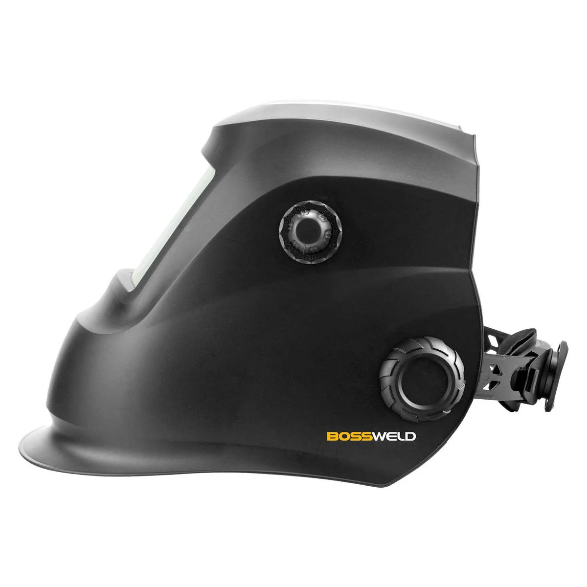 Bossweld Jet Electronic Welding Helmet - Variable Shade 4-8 / 9-13 - 96 x 44mm Viewing Area - Lightweight - AS/NZS Certified - Image 3