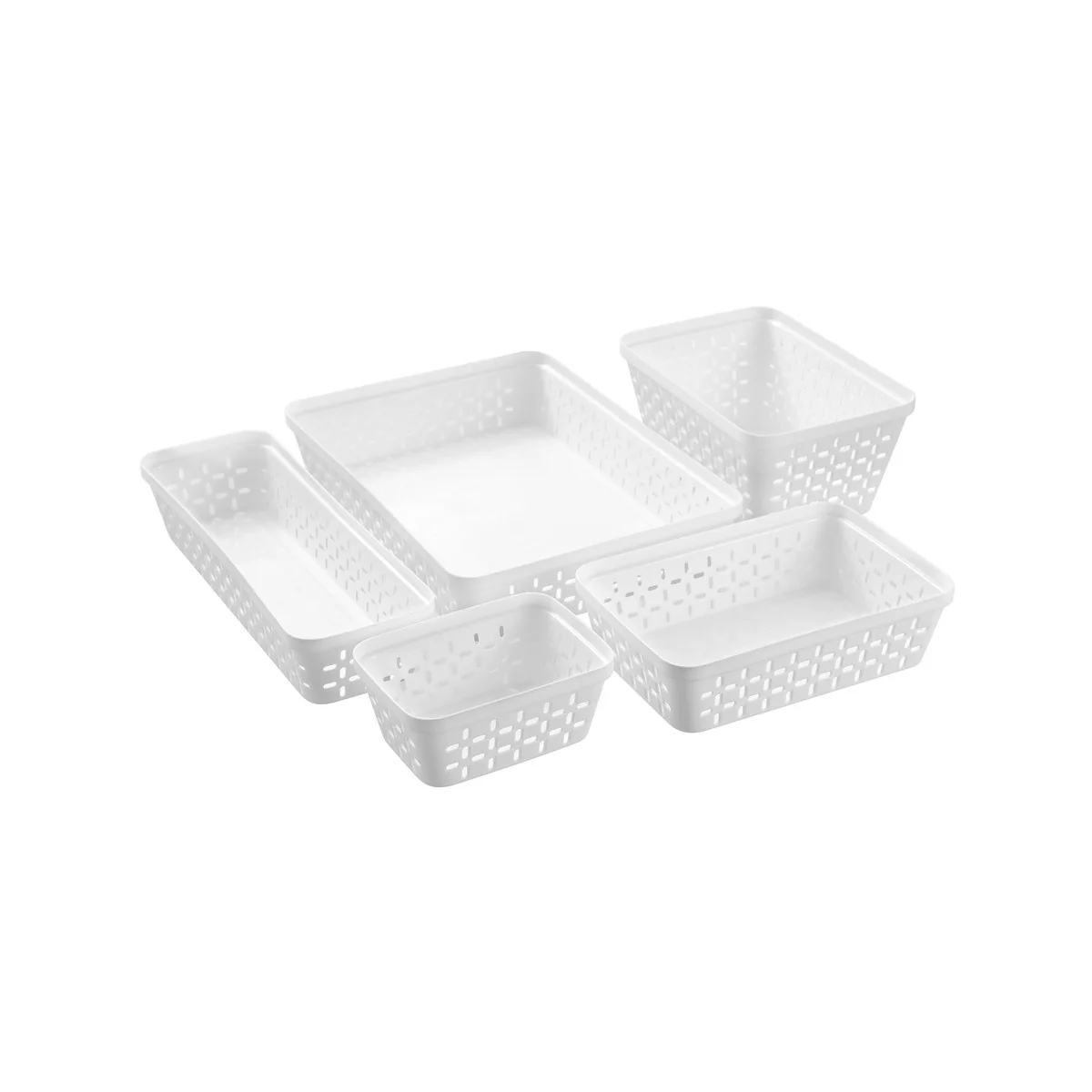 Boxsweden Kept Organiser Tray - 33 x 11.5 x 6.5 cm - White - BPA-Free - Durable Storage - Image 5