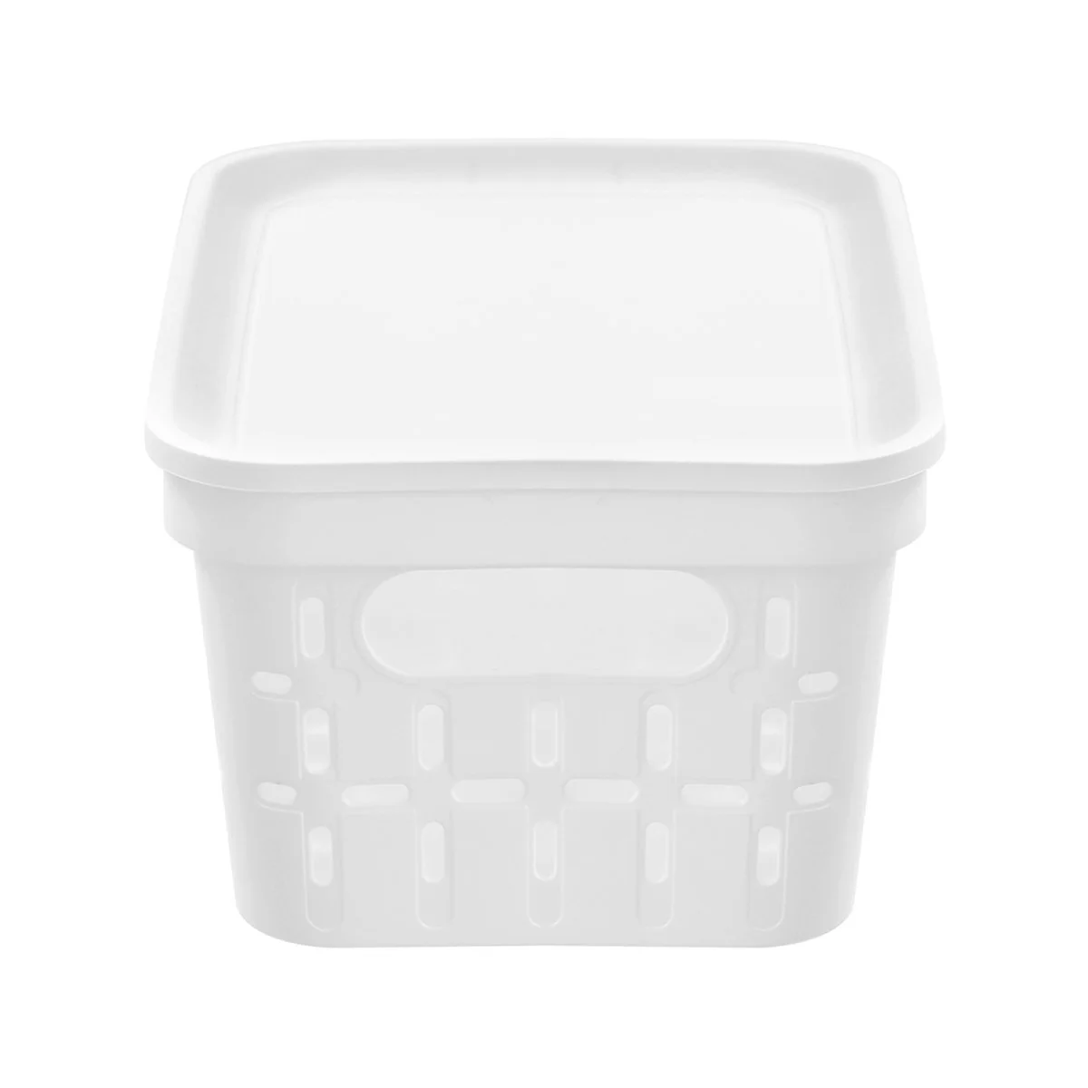 Boxsweden Kept Storage Basket - Small 26x17.5x12.5cm - White - Stackable - Image 2