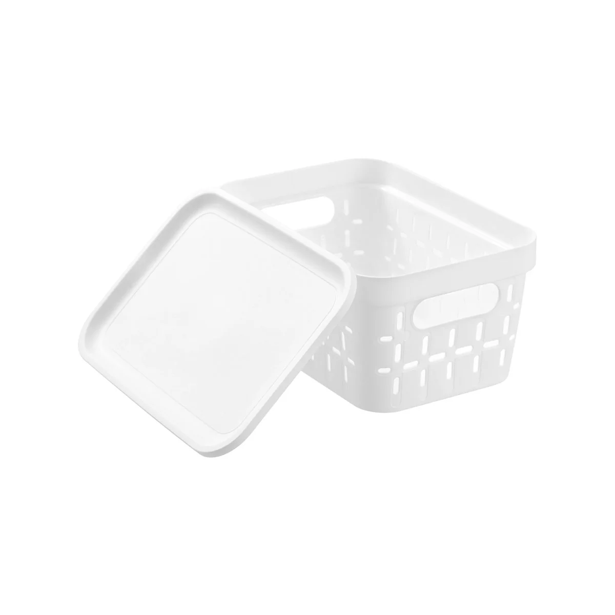 Boxsweden Kept Storage Basket - Small 26x17.5x12.5cm - White - Stackable - Image 4