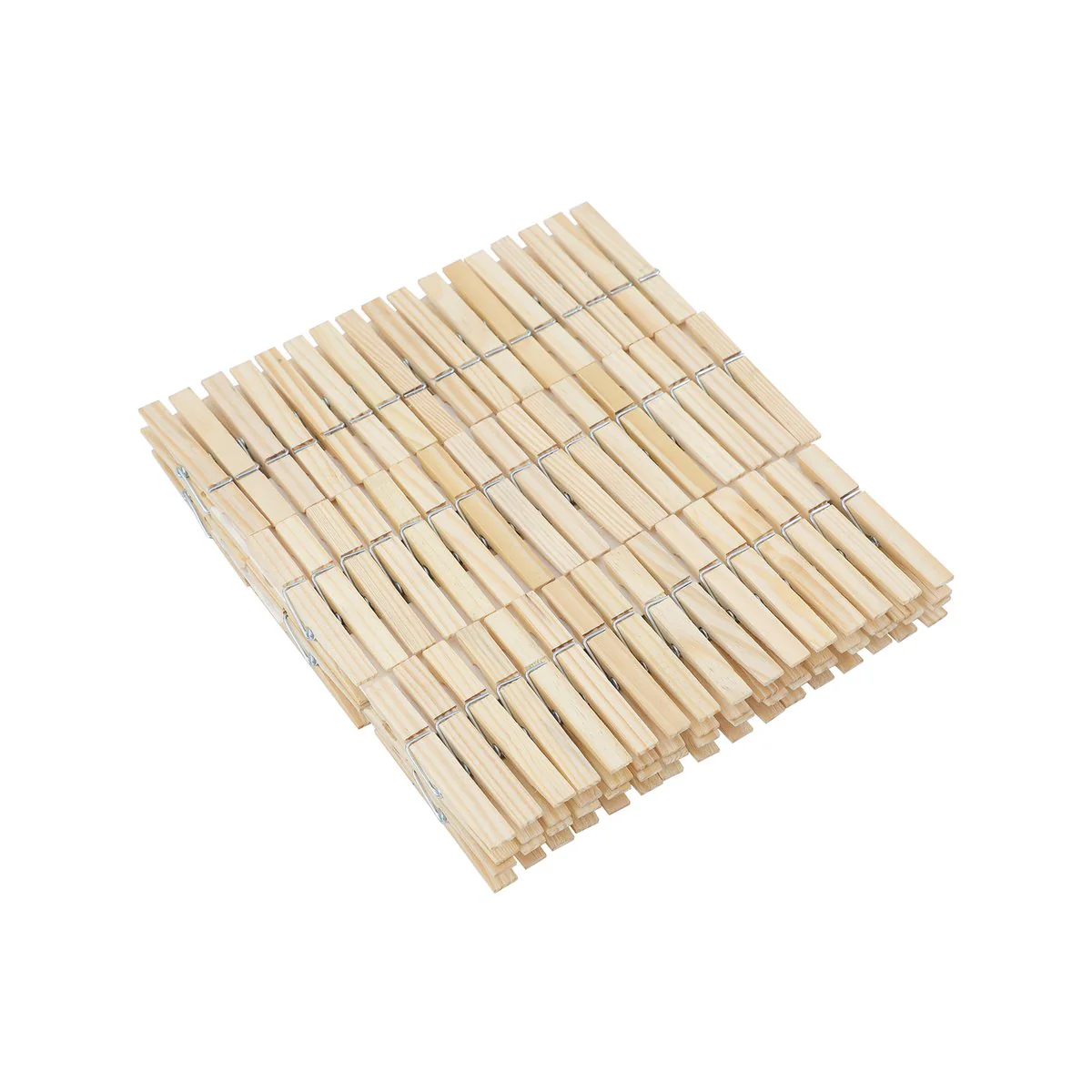 Boxsweden Wooden Clothes Pegs - 100 Pack - 235mm x 30mm x 180mm - Natural - Image 4