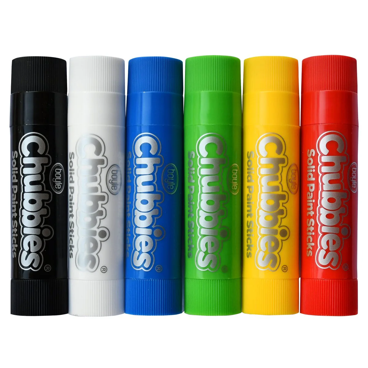 Boyle Classic Colours Chubbies Paint Sticks - 6 Pack - 25mm x 180mm - Non-Toxic - Image 3