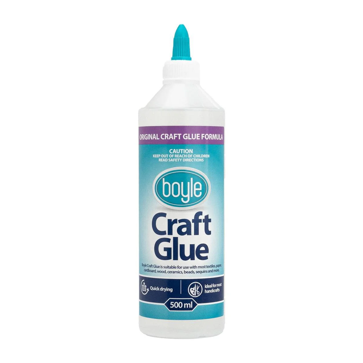 Boyle 500ml Adhesive Craft Glue - Quick Drying - Versatile for Handcrafts