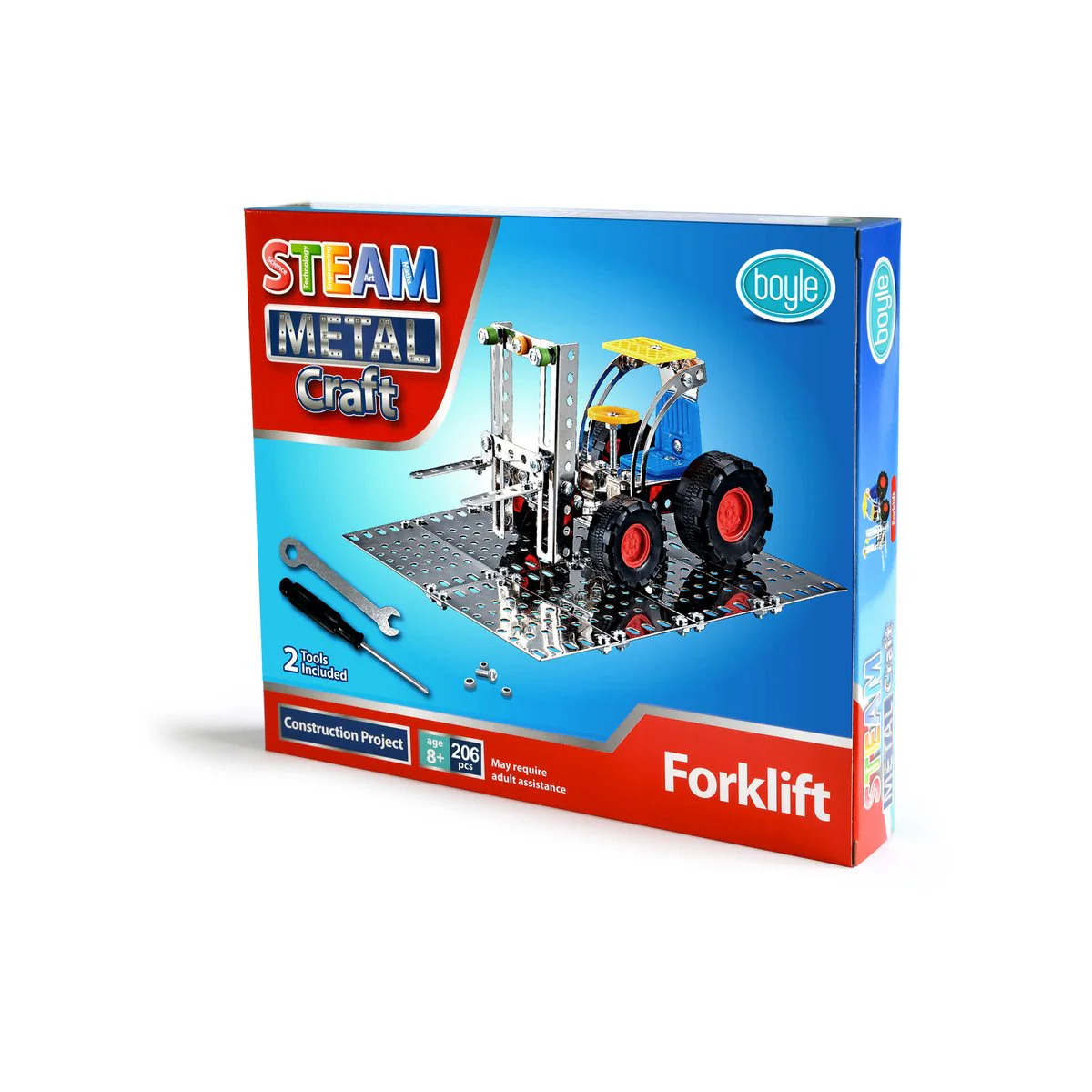 Boyle Metal Craft Kit - 206 Pieces - Forklift - STEAM Project - Image 3
