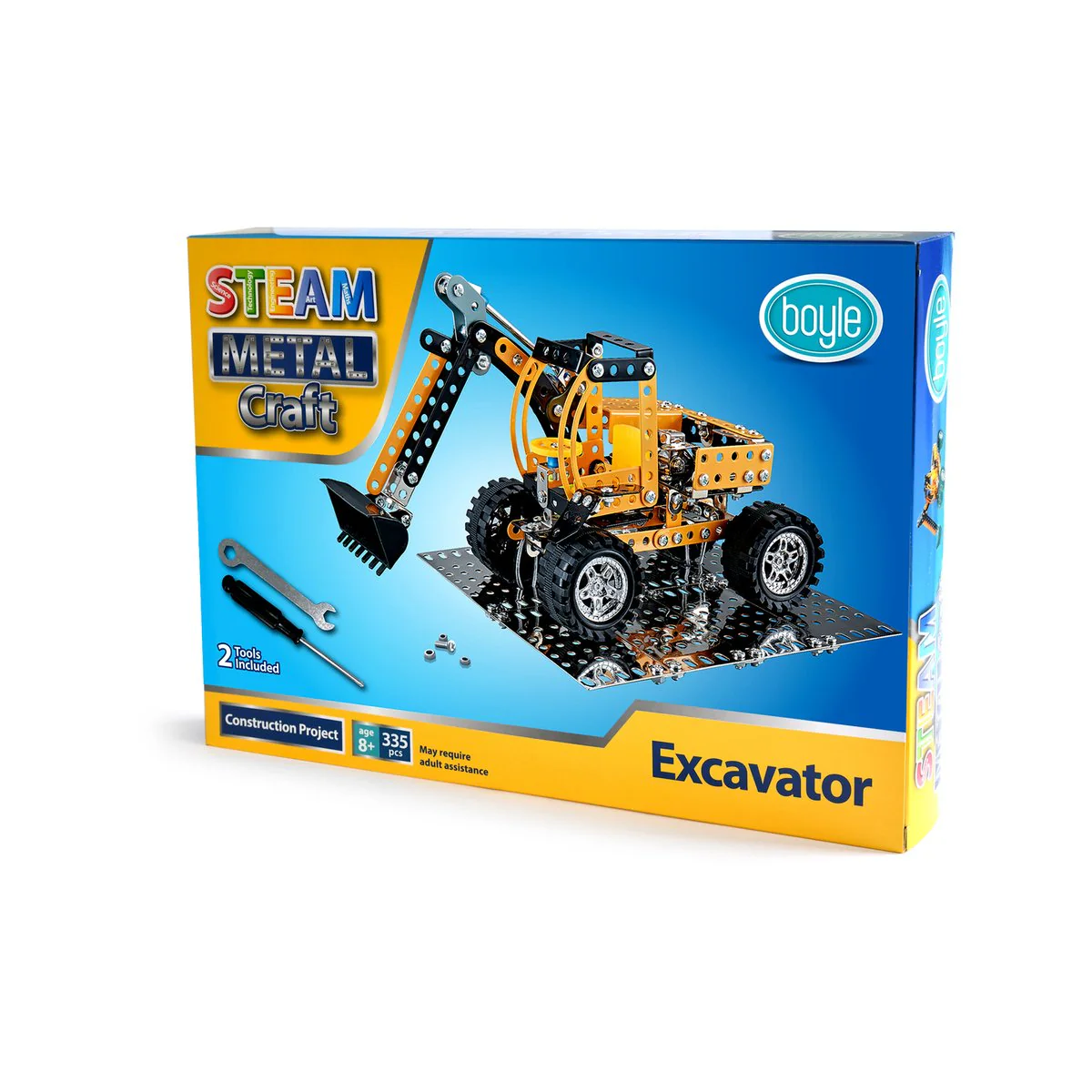 Boyle Metal Craft Kit - 335 Pieces - Excavator - Indoor Use - Image 3