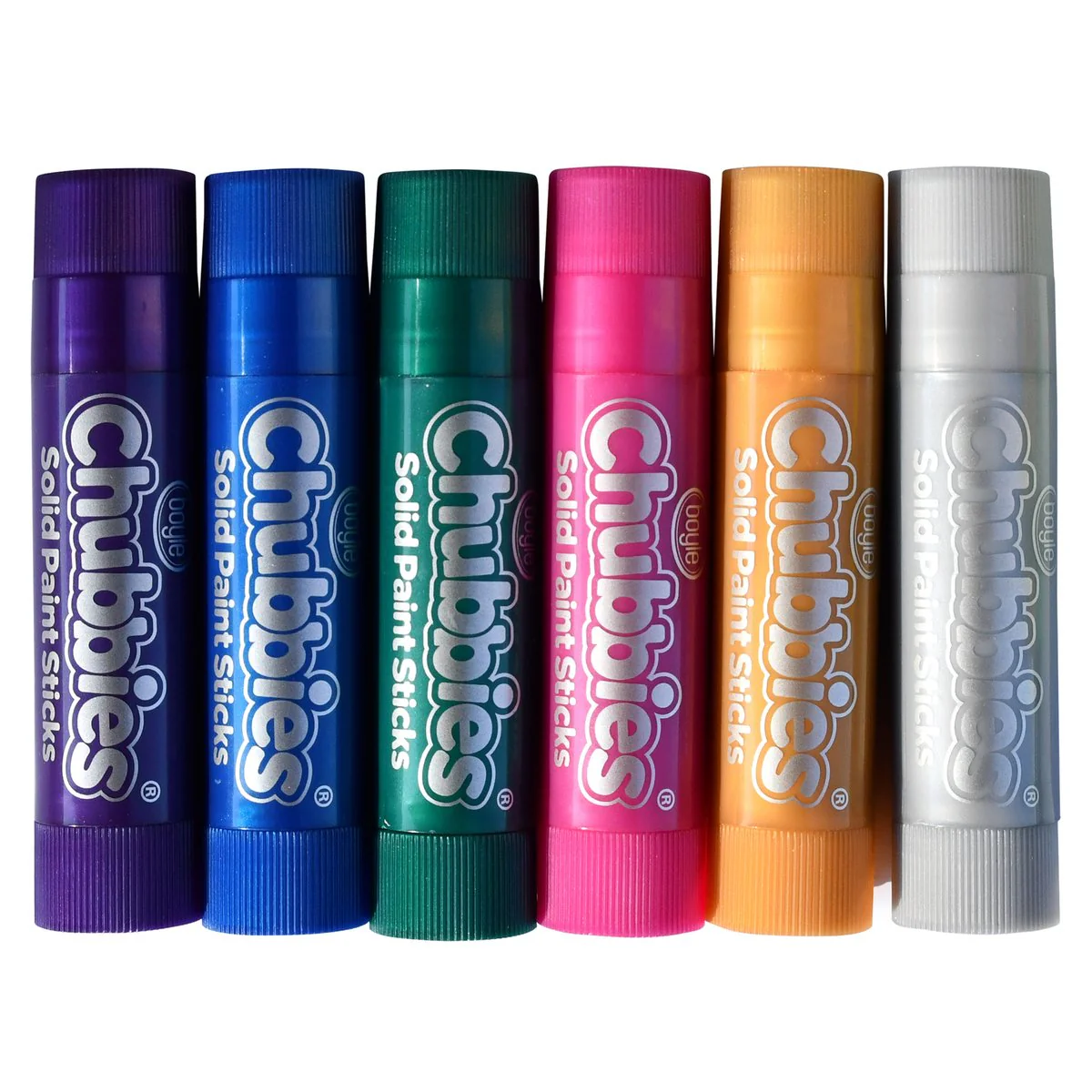 Boyle Metallic Colours Chubbies Paint Sticks 6 Pack - 25mm x 180mm - Non-Toxic - Image 3