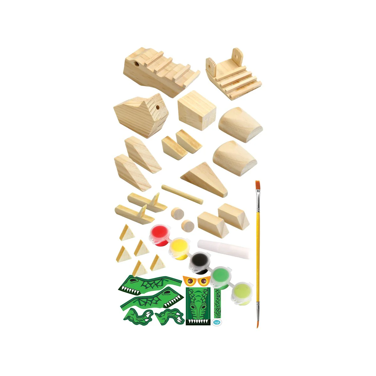 Boyle Wood Craft Project Kit Dinosaur - 1 Pack - 225mm x 100mm - DIY Assembly - Image 2