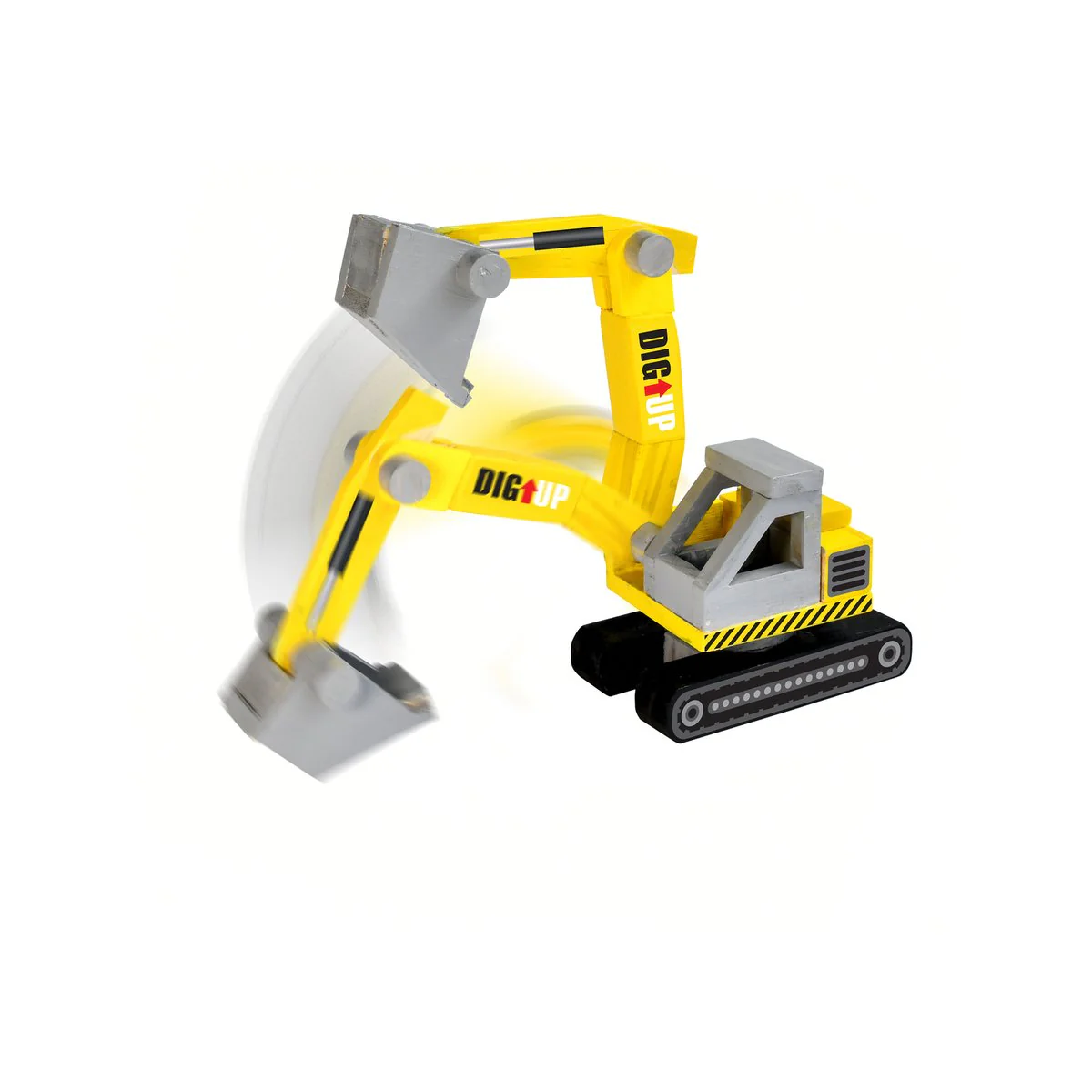 Boyle Wood Craft Project Kit Excavator - DIY Model - 110mm x 200mm - Indoor Use - Image 4