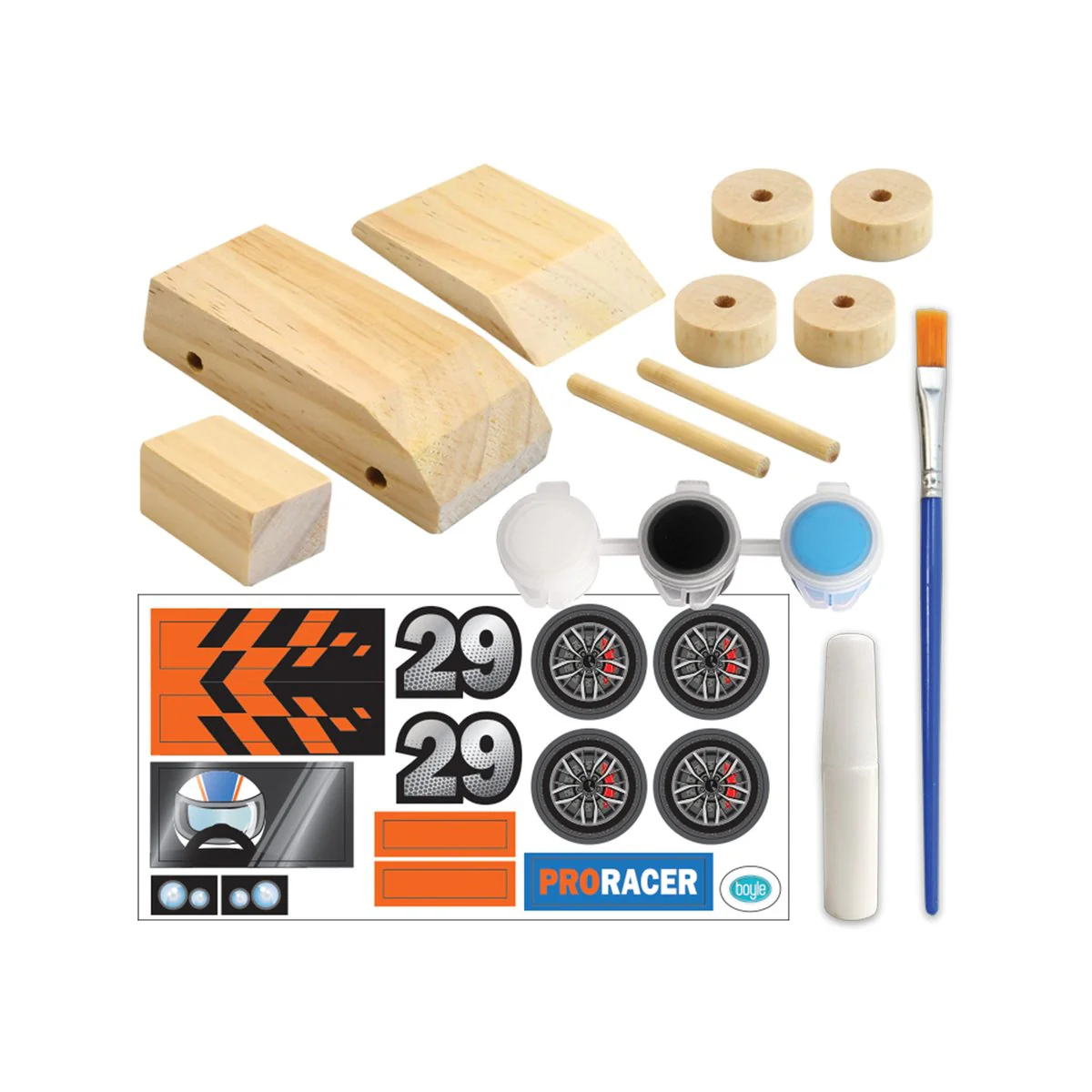 Boyle Wood Craft Project Kit Rally Car - 1 Pack - 117mm x 63mm x 35mm - Image 2