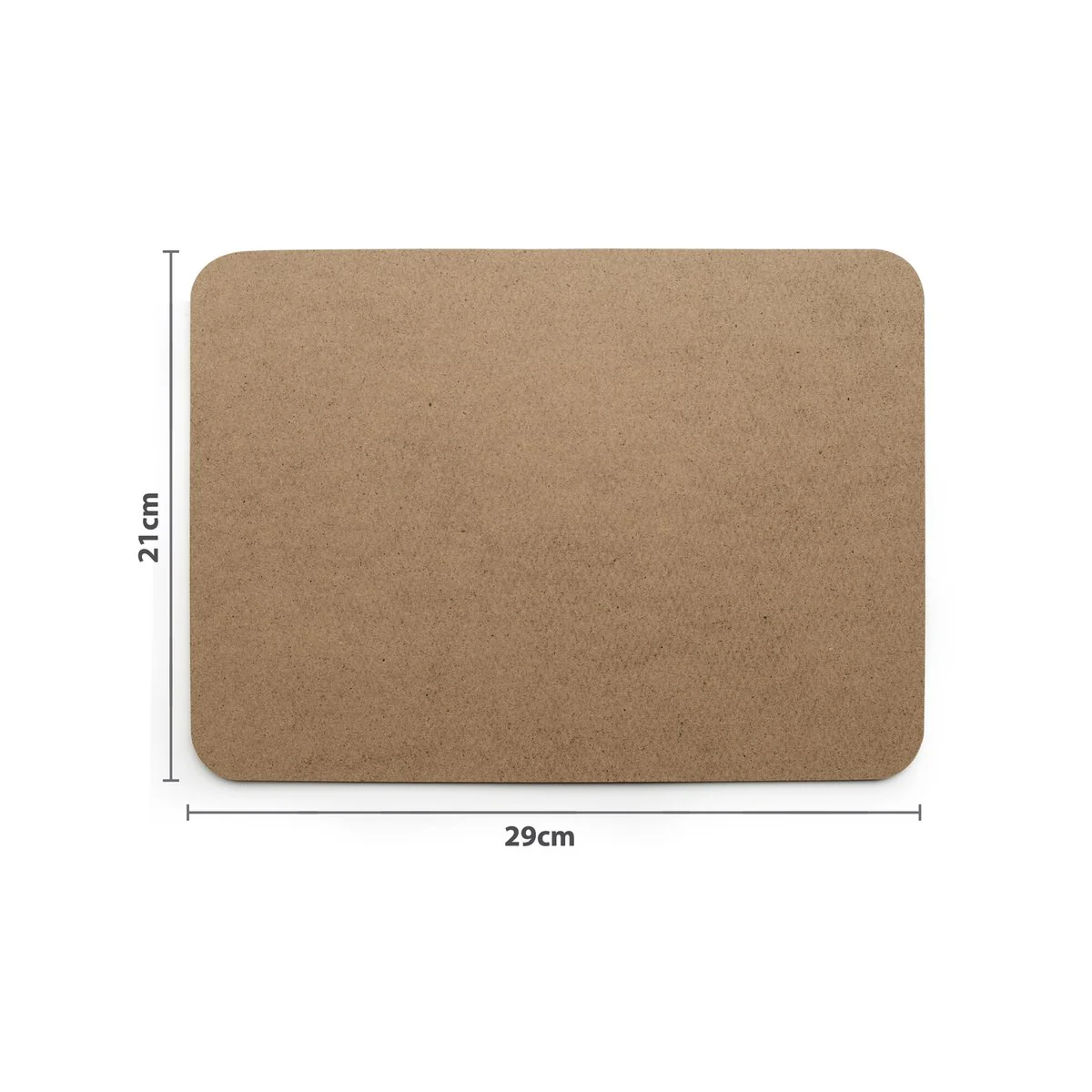 Boyle Wooden Rectangle Placemat - MDF Craft Item 21 x 29 cm - Durable Surface - Image 3