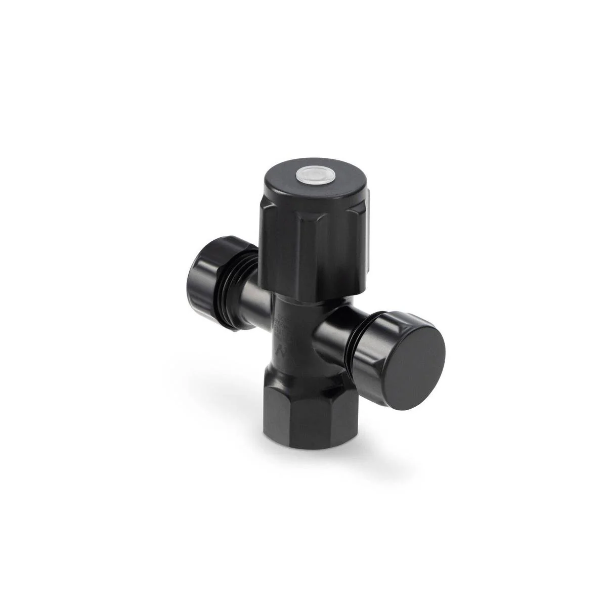 Brasshards 2 Way Cistern Tap - 15 x 15mm - Black Matt - Lead Free - Durable
