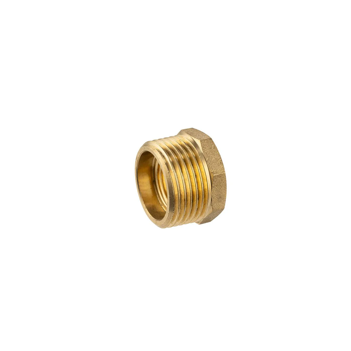 Brasshards Brass Threaded Hex Reducing Bush 25 x 15mm - Lead-Free - Corrosion Resistant