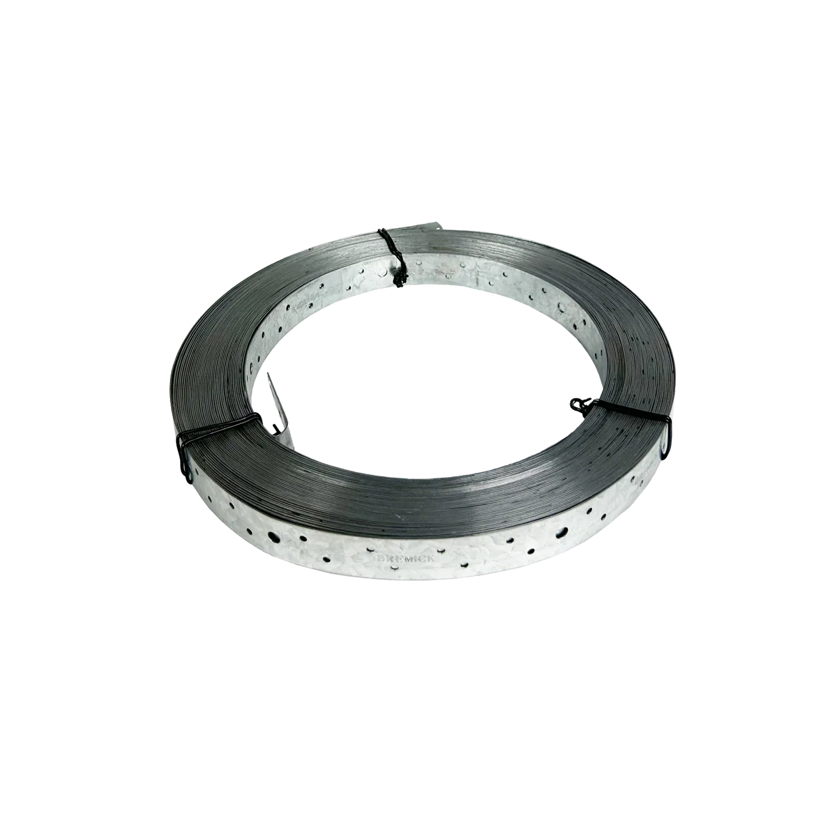 Bremick Galvanised Strapping 25mm x 0.8mm x 30 Metres - Pre-Punched, Durable - Image 2