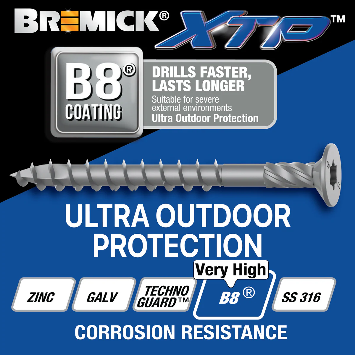 Bremick XTP Bugle Batten 14g x 100mm T40 B8 - 100 Pack - Fast Installation - Image 2