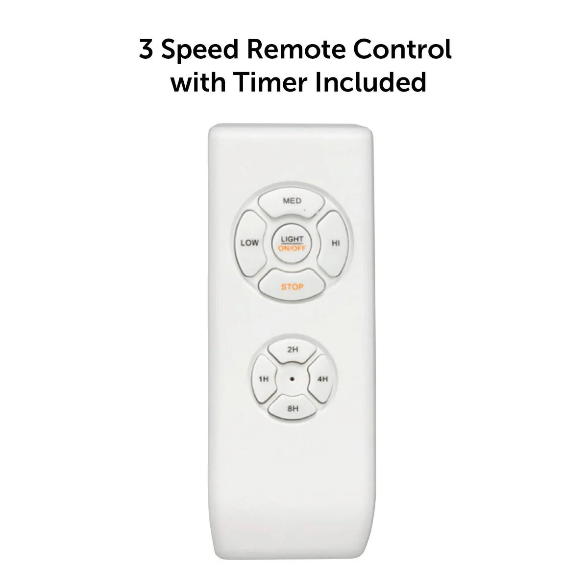 Brilliant 100cm Matt White Bellis AC Ceiling Fan - Remote Control - LED Light - Image 4