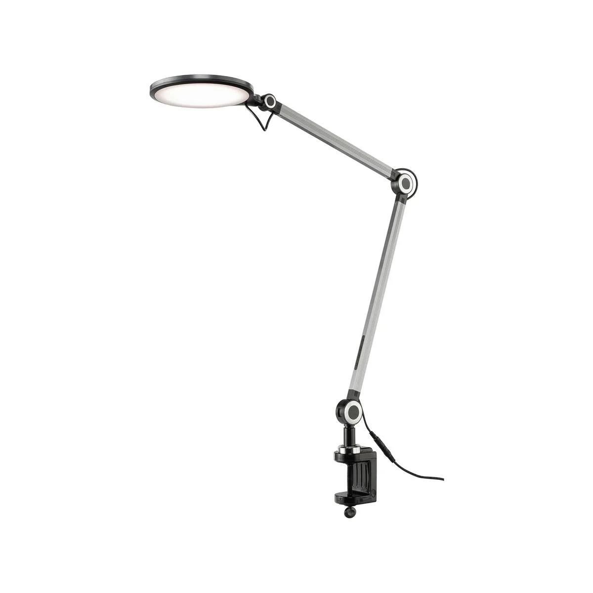 Brilliant 107cm Black Thrive LED Adjustable Clamp Lamp - Tone Changing, 650 Lumen