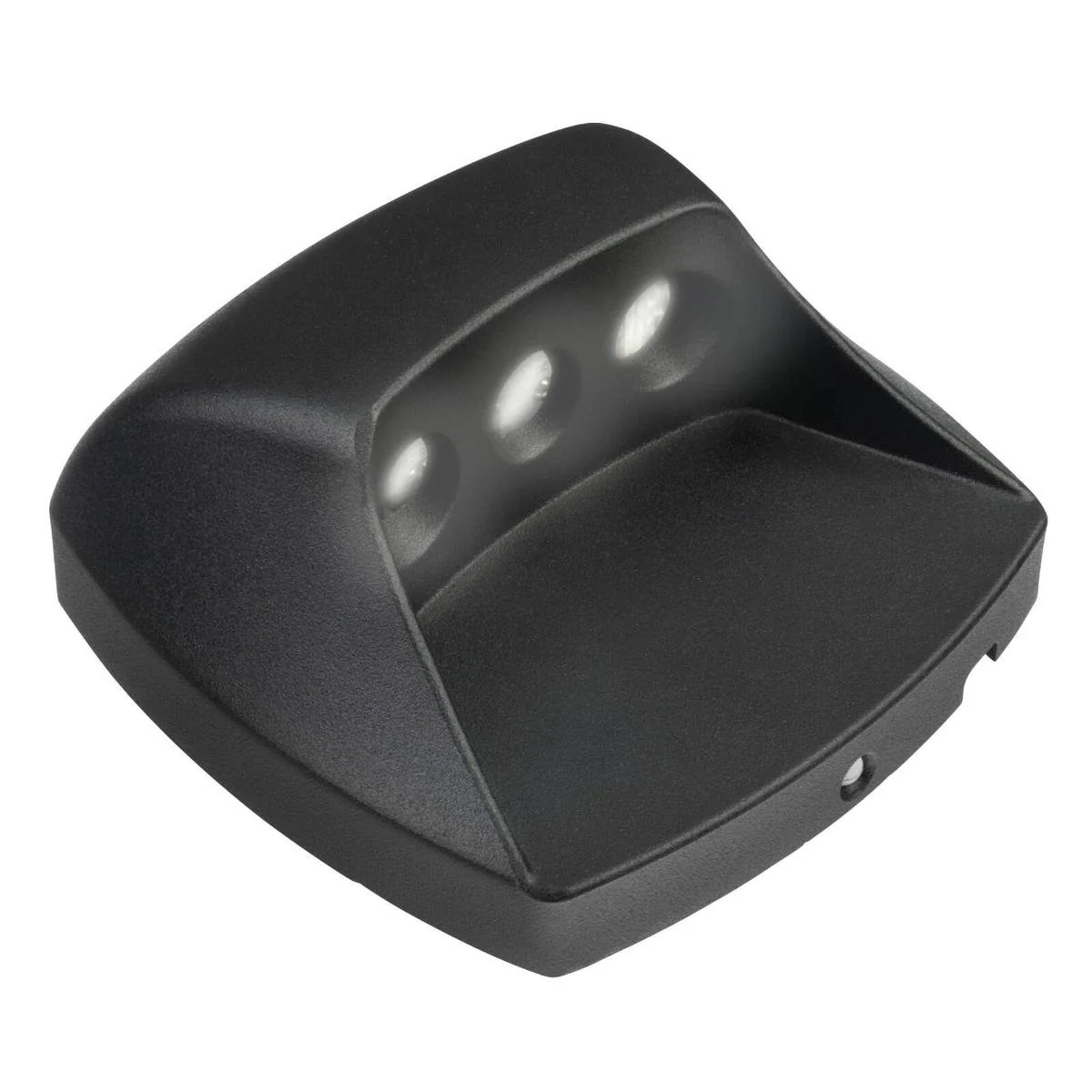 Brilliant 2W Black Navigate Garden LED Step Light - 88mm x 88mm x 40mm