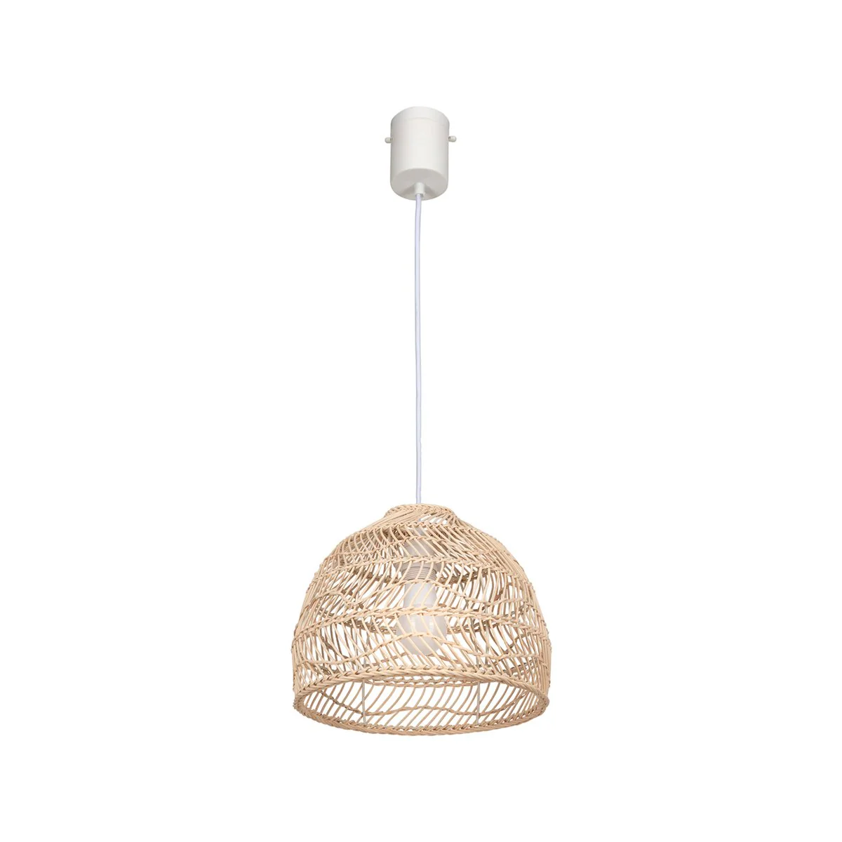 Brilliant 30cm Small Bataan Rattan Pendant Light - DIY Installation - Coastal Style - Image 2