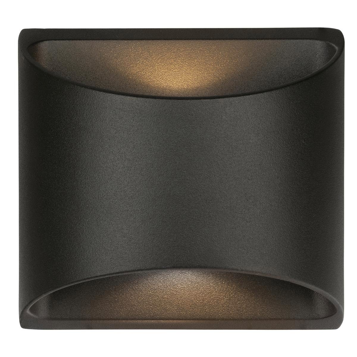 Brilliant 8W Black Binley Up Down Wall Light - Energy-Efficient Design