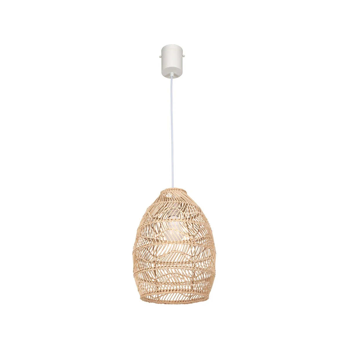 Brilliant Anji Rattan Pendant Light - 26cm - DIY Installation - Coastal Style - Image 2