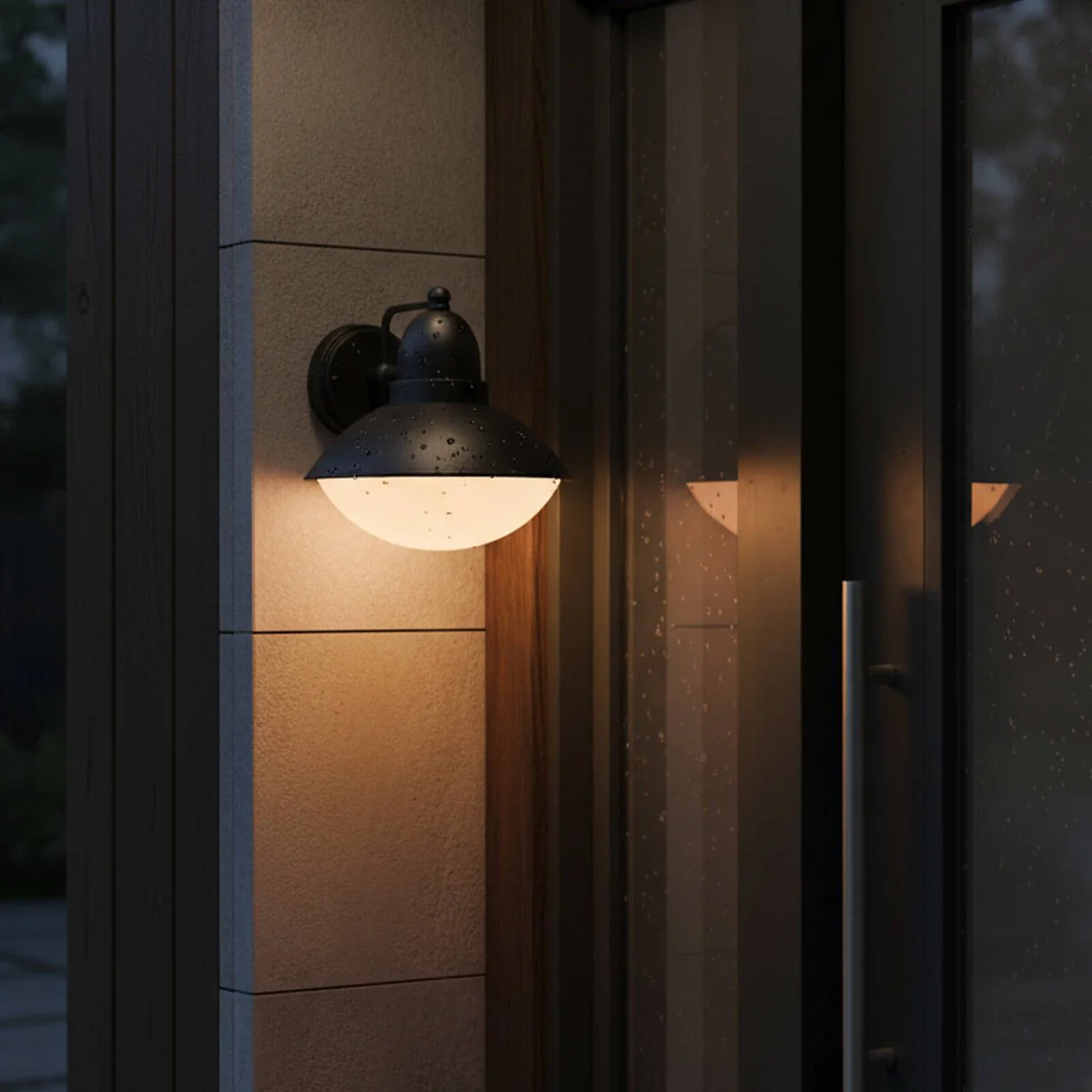 Brilliant Black Jamison Coach Light - Outdoor Lighting - 225mm x 218mm - Durable - Image 5