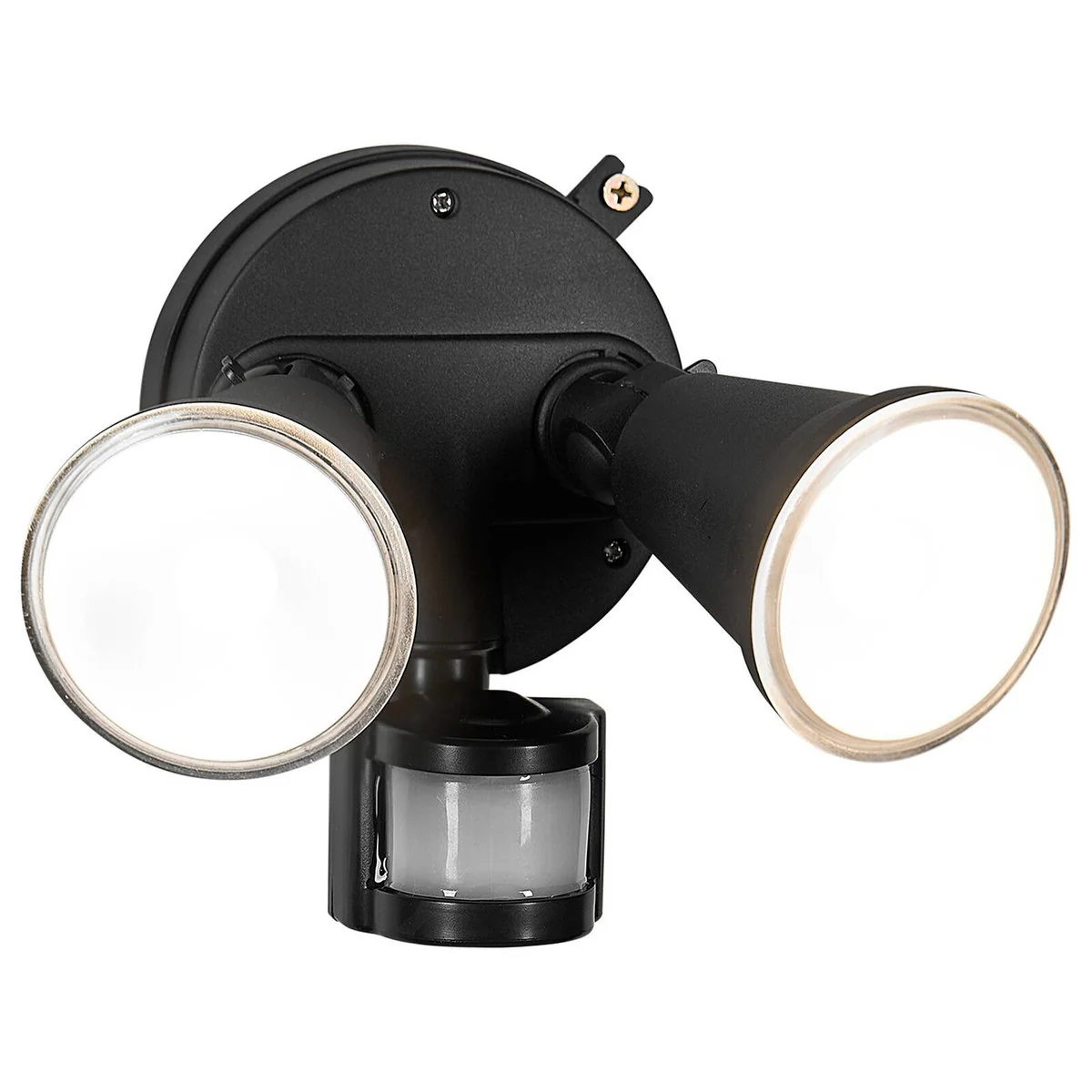 Brilliant Black Lamy DIY Twin Security Light - 330mm x 180mm - PIR Sensor - Image 2