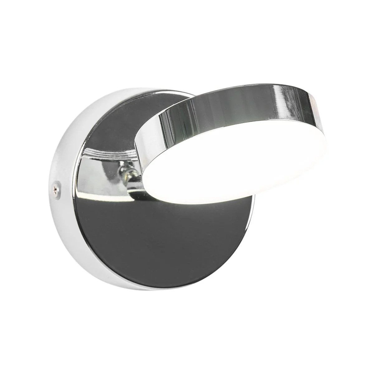Brilliant Chrome Raxi Adjustable LED Vanity Wall Light - 105mm x 165mm - Daylight - Image 3