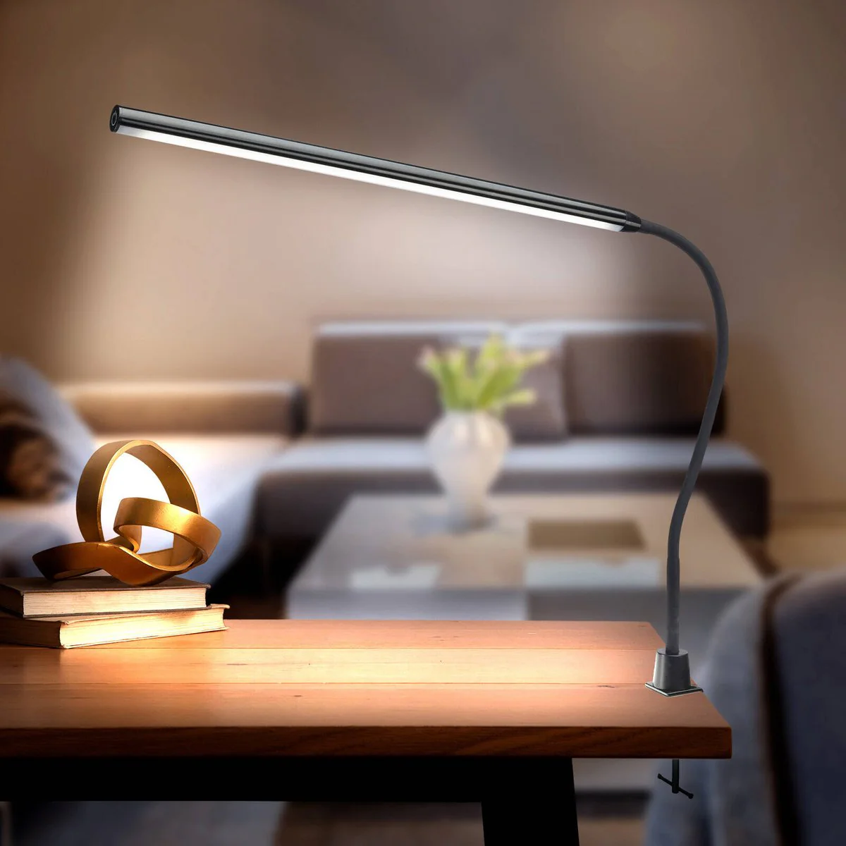 Brilliant Large Black Create Desk Lamp with Clamp - 10W - 525mm x 500mm - Image 2