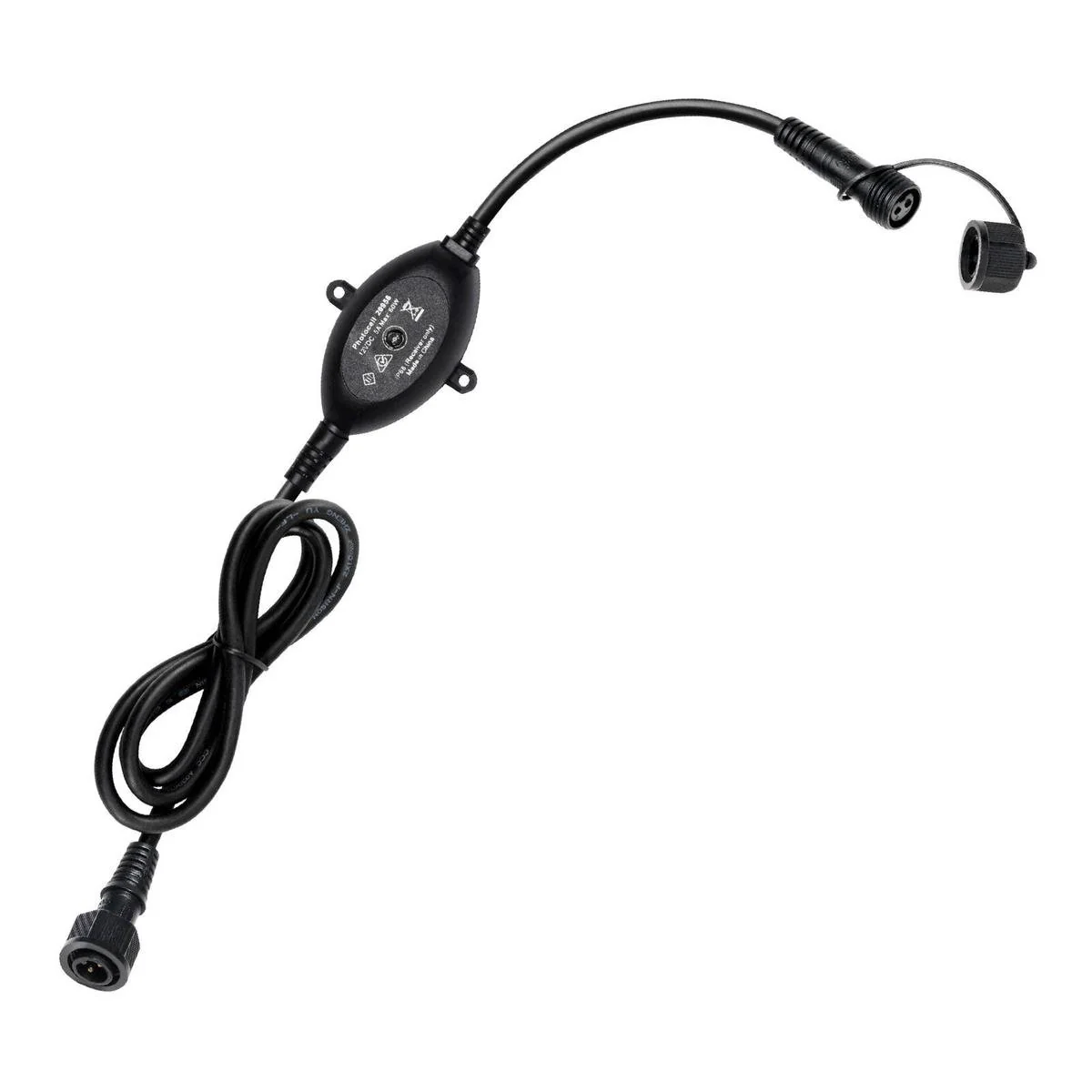 Brilliant 60W Dusk to Dawn Garden Light Controller - IP68 Weather Resistant - Black - 12V