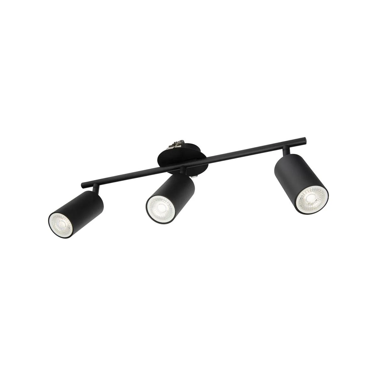 Brilliant Jez Black 3 Light Spotlight 470mm - Adjustable Heads - Indoor Use
