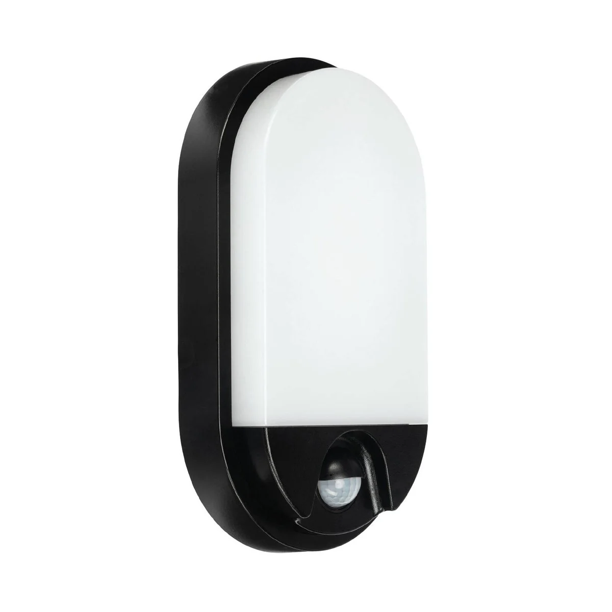 Brilliant Lighting 10W Barnet Slimline Oval Bunker Security Sensor Light - 115mm x 208mm - Black - Motion Detection - Weather Resistant - Image 2