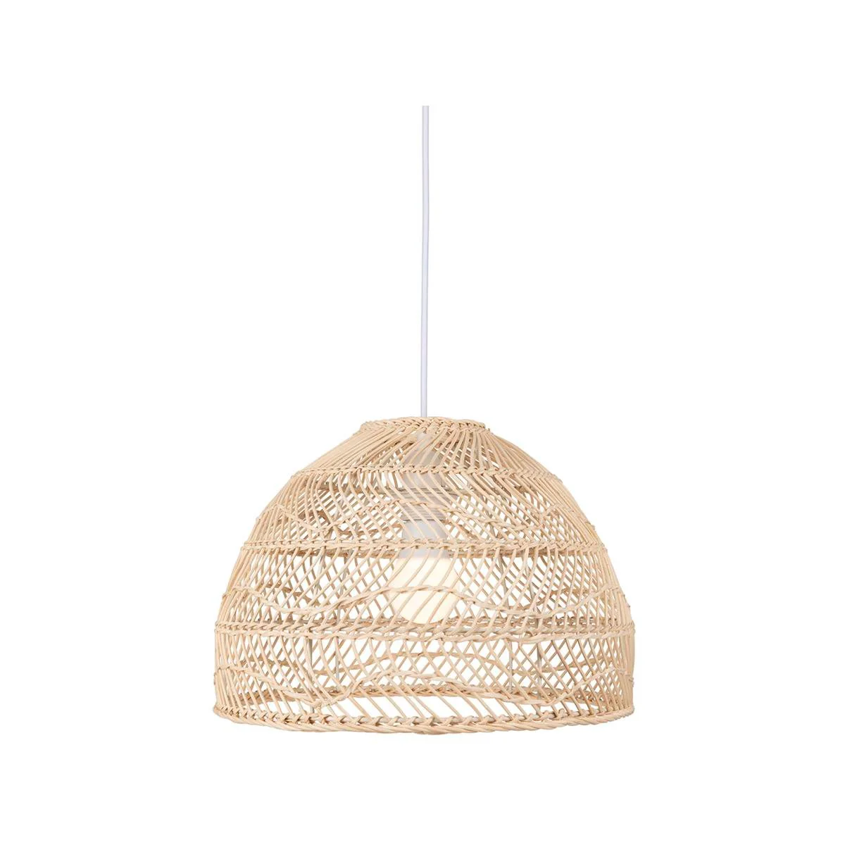 Brilliant Lighting 36cm Bataan Rattan Pendant Light - DIY Installation - Boho Style
