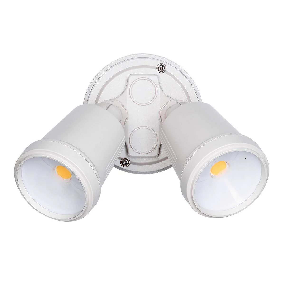 Brilliant Raptor III Twin Flood Light - 20W - 1800 Lumens - Beige - Adjustable