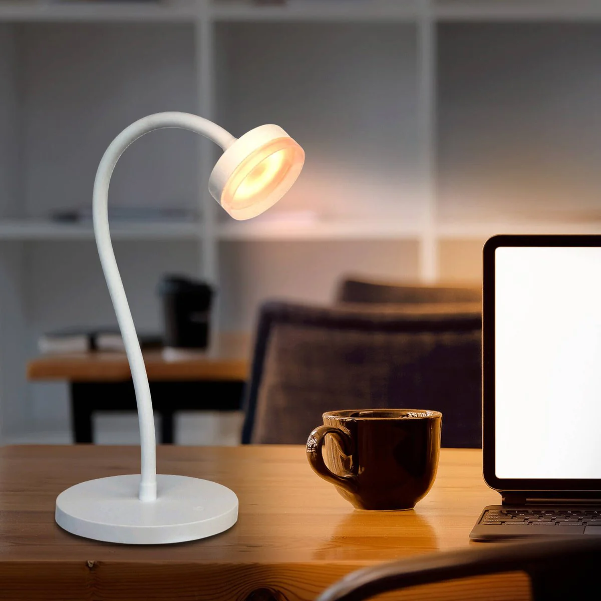 Brilliant Jerico Desk Lamp - 3W LED - 40cm - Matt White - Image 3