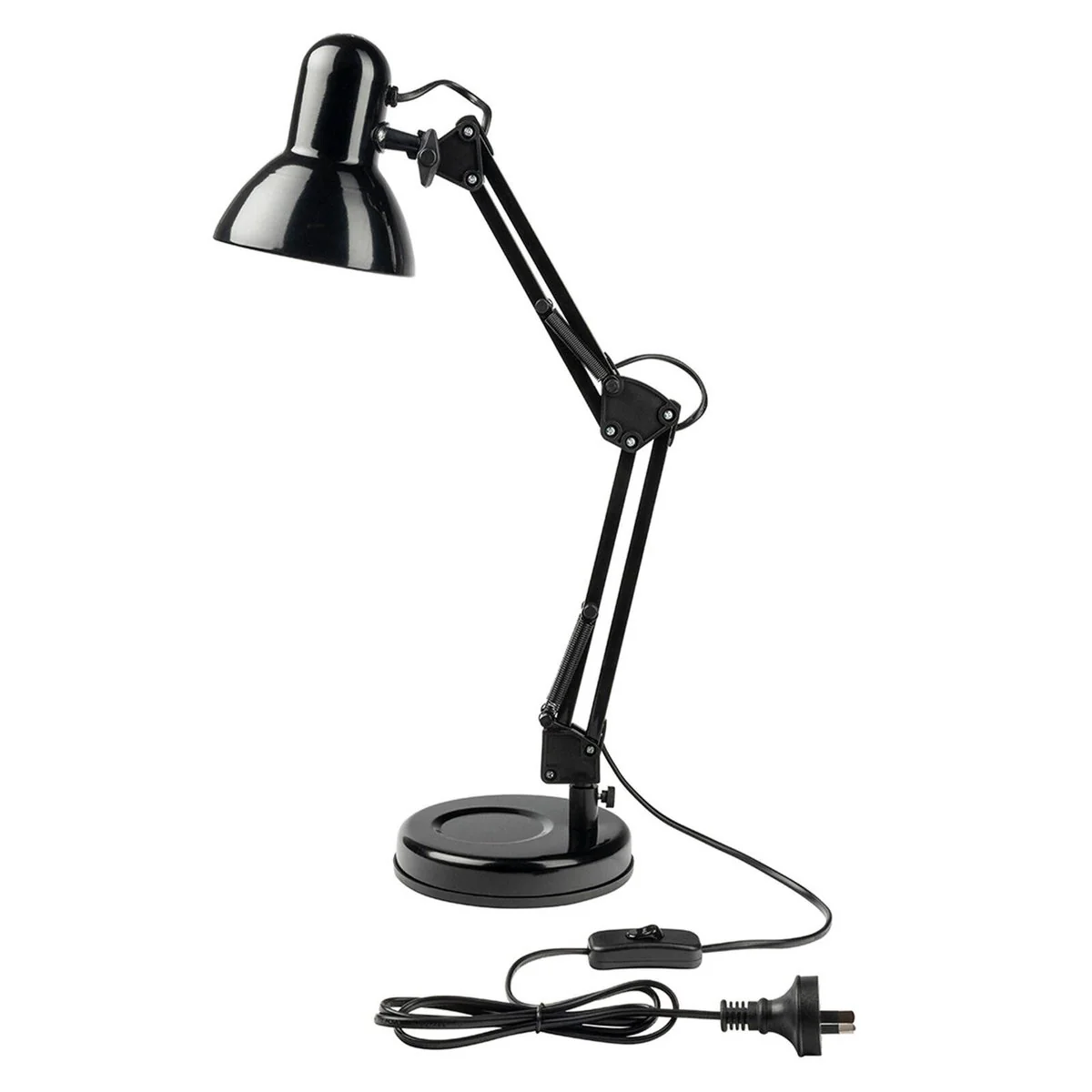 Brilliant XL Black Flexi Lloyd Desk Lamp - 1 x 28W E27 - 155mm x 500mm