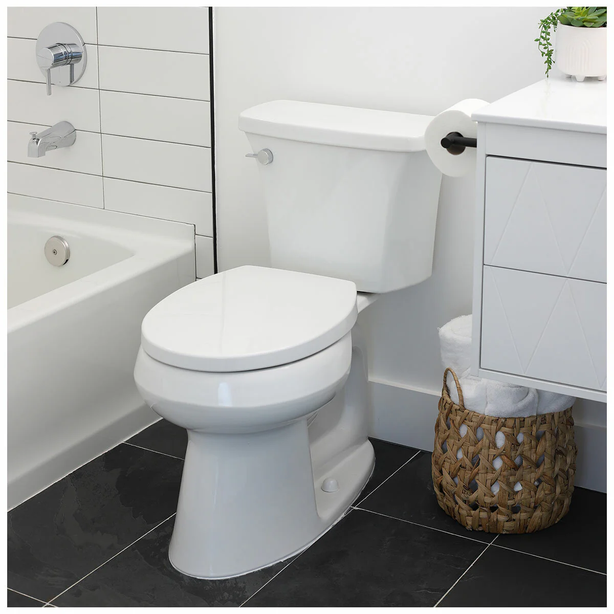 Brondell Toilet Seat AUSPPTS-25 White Gentle Close Round - Image 12