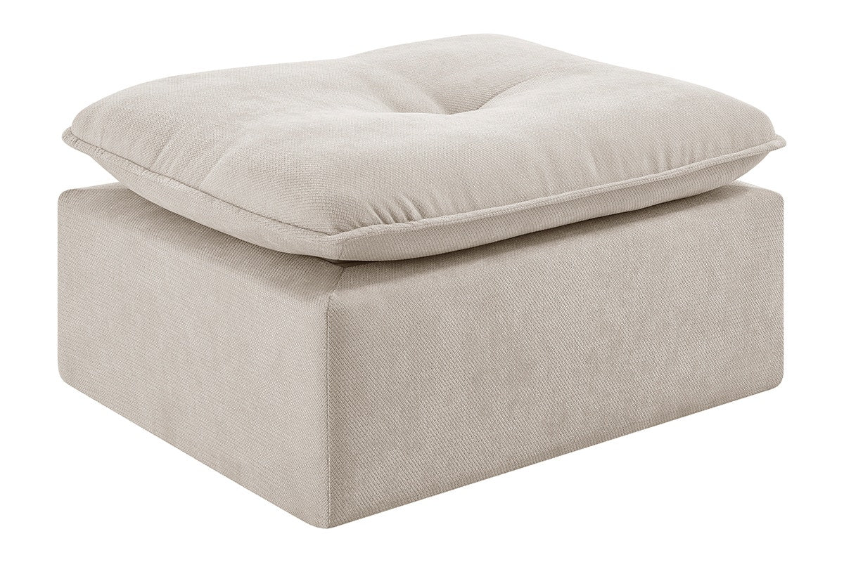 Brosa Castello 4 Seater Modular Sofa with Ottoman Beige - Image 12