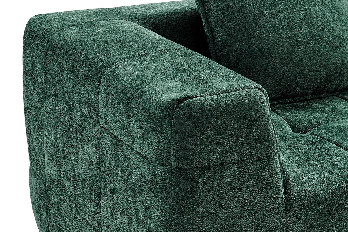 Brosa Cloud 3 Seater Compressed Sofa with Cushions Green - Image 6