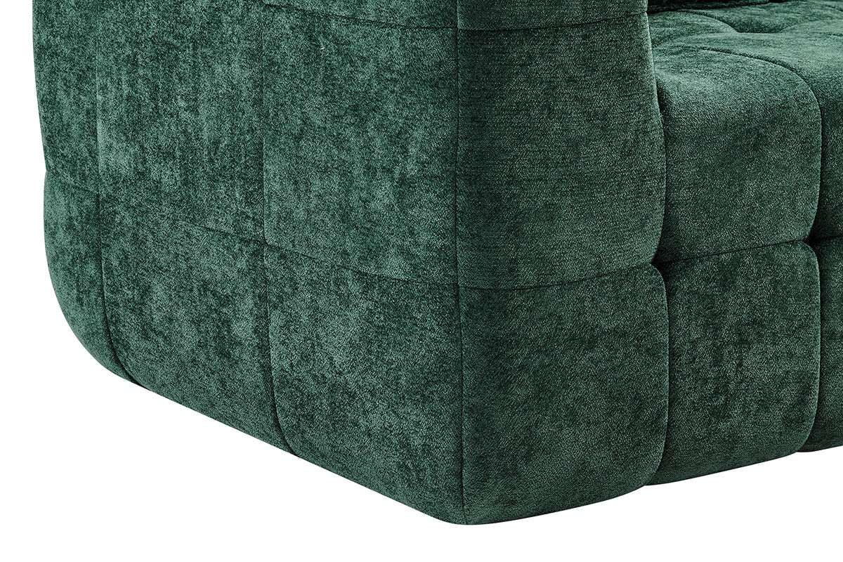 Brosa Cloud 3 Seater Compressed Sofa with Cushions Green - Image 8