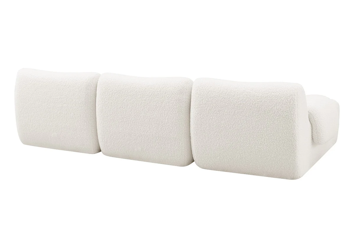 Brosa Grace 4 Seater Compression Sofa White Right Chaise - Image 12