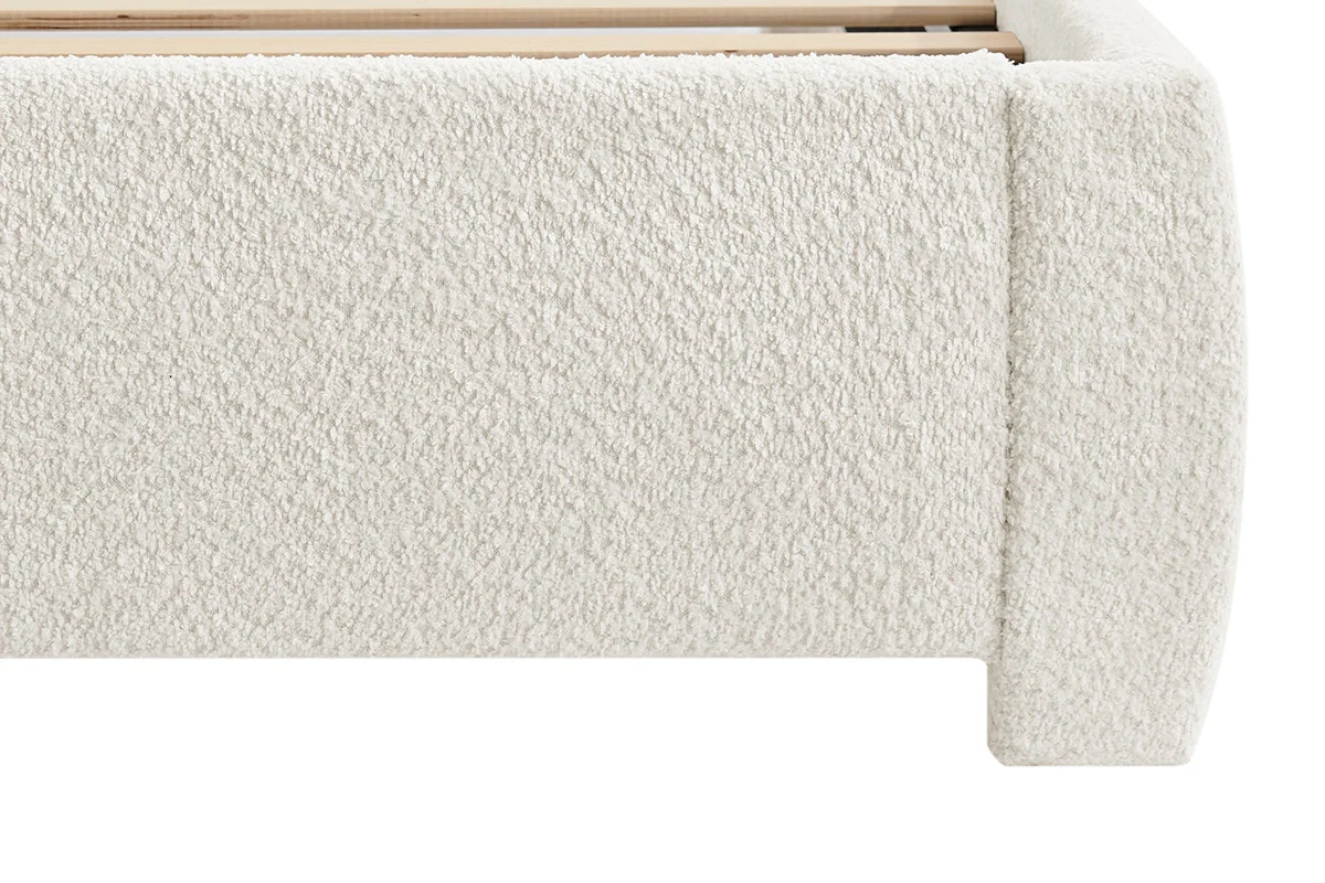 Brosa Havenne Boucle Bed Frame Cream King - Image 7