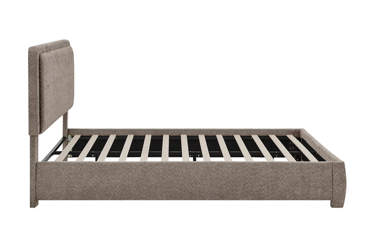 Brosa Havenne Boucle Bed Frame Grey Double - Image 5